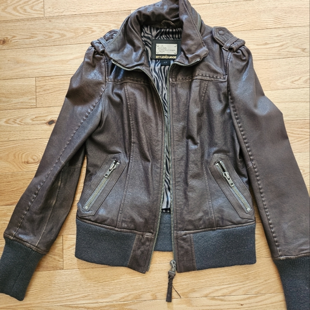 Mackage leather jacket
